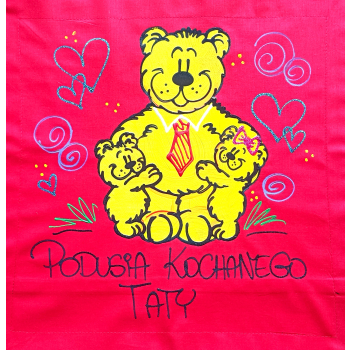 [Db101] Poduszka bawełniana PODUSIA KOCHANEGO TATY
